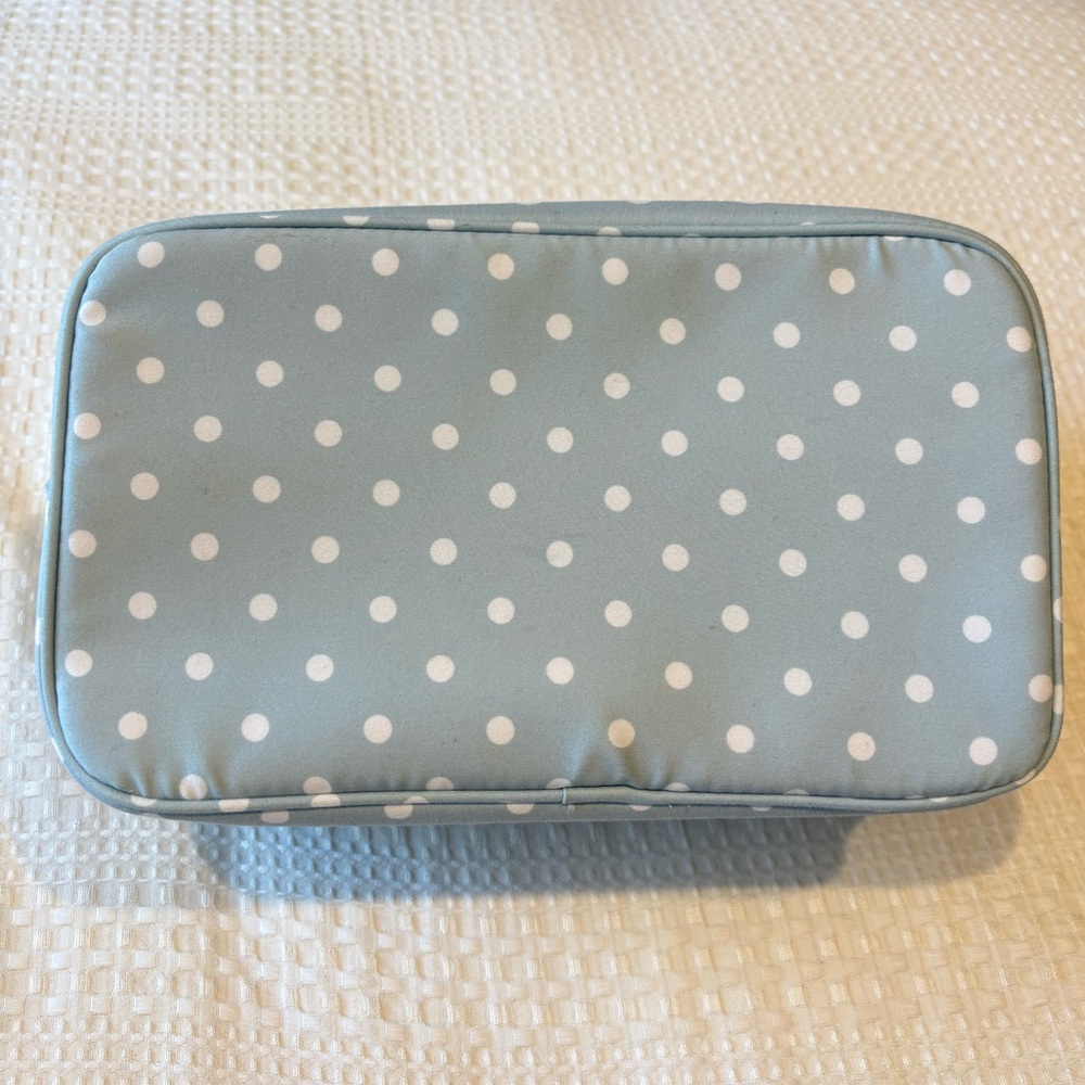 Estee Lauder Light Blue Polka Dot Pouch